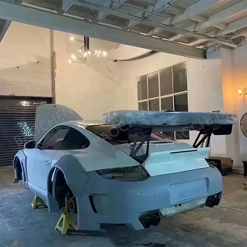 

For Porsche 997 911 New Wholesale High Quality Fiberglass Bodykit Upgraded Front Bumper Facelift Car Auto Parts Performance Kit