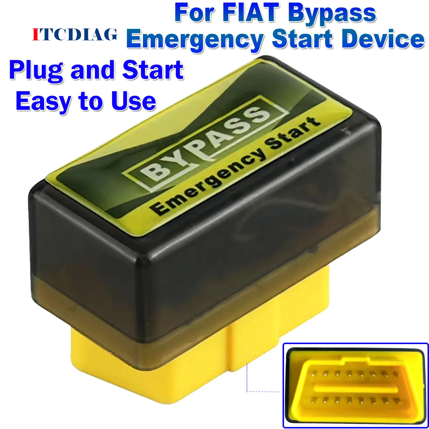 

For FIAT Bypass OBD2 Emergency Start Plug and Start Device IMMO OFF Diagnostic Tool Intelligent Ecognition ECU Device Anti-theft