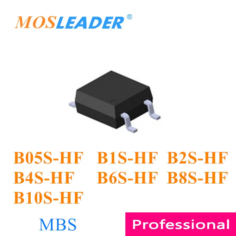 Mosleader B05S-HF B1S-HF B2S-HF B4S-HF B6S-HF B8S-HF B10S-HF MBS 브릿지 정류기, 중국 50V 100V 200V 400V 600V 800V 1KV, 3000 개