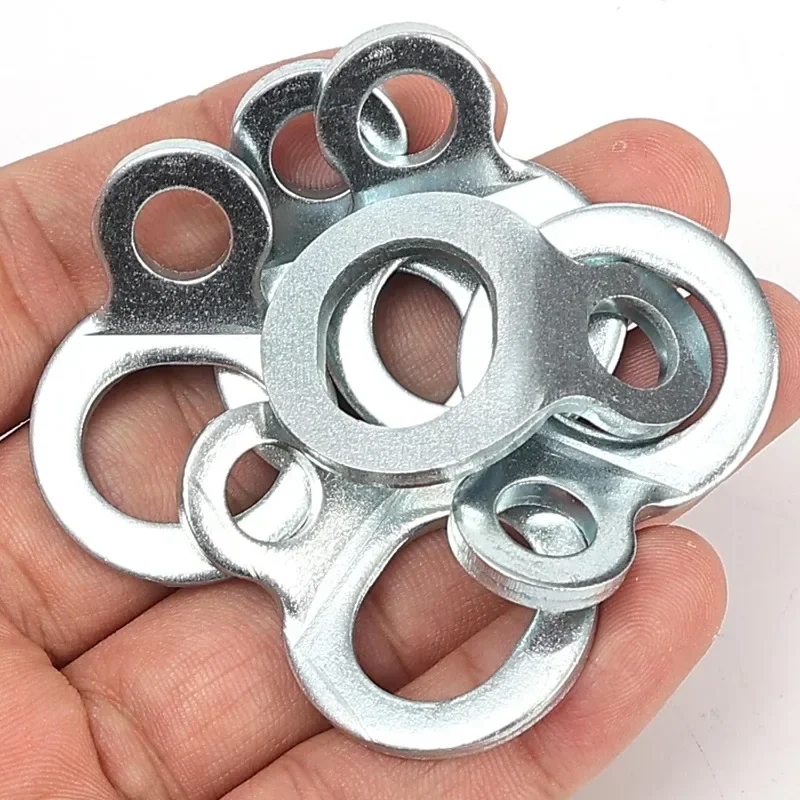 Motorcycle Stainless Steel Tie Down Strap Rings Point Securing for Dirt Bike ATV UTV Trailers Trucks Accessories 2/4/8/12/20pcs