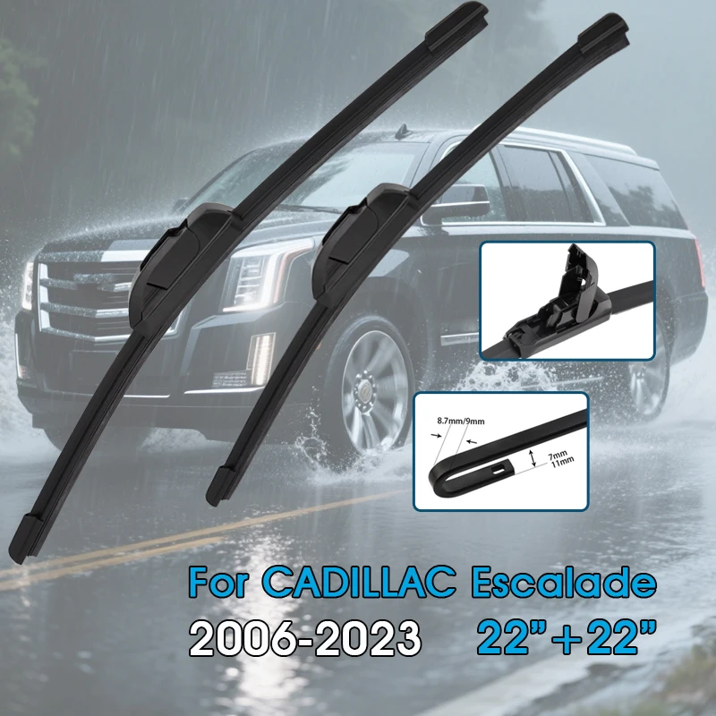 Auto Wischerblätter 22 "+ 22" Für CADILLAC Escalade Esv 2006-2023 Windschutzscheibe Windschutzscheibe Frontscheibe Klingen auto Zubehör