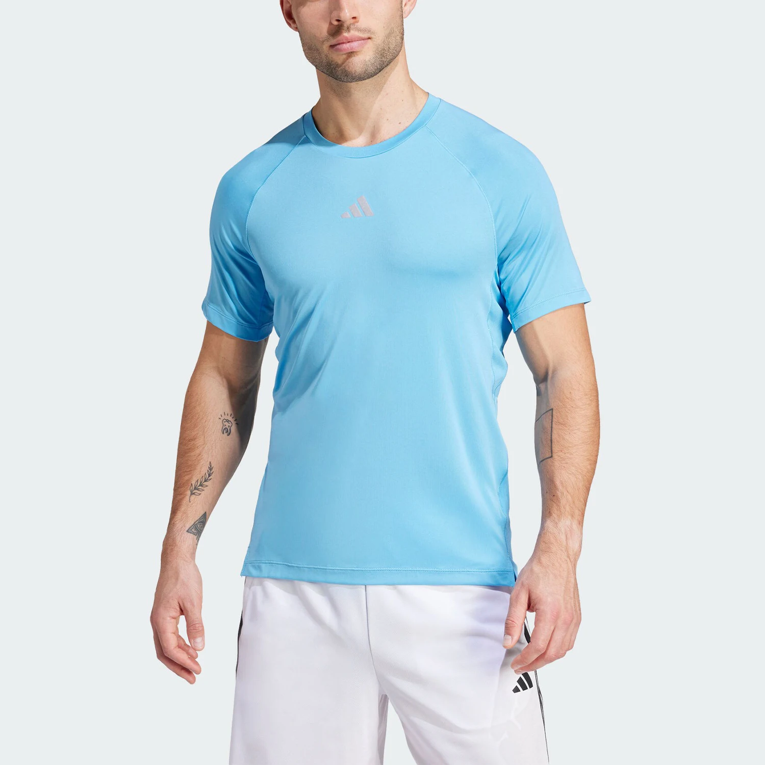 

Официальная новая мужская дышащая спортивная футболка Adidas для фитнеса с короткими рукавами IS1295