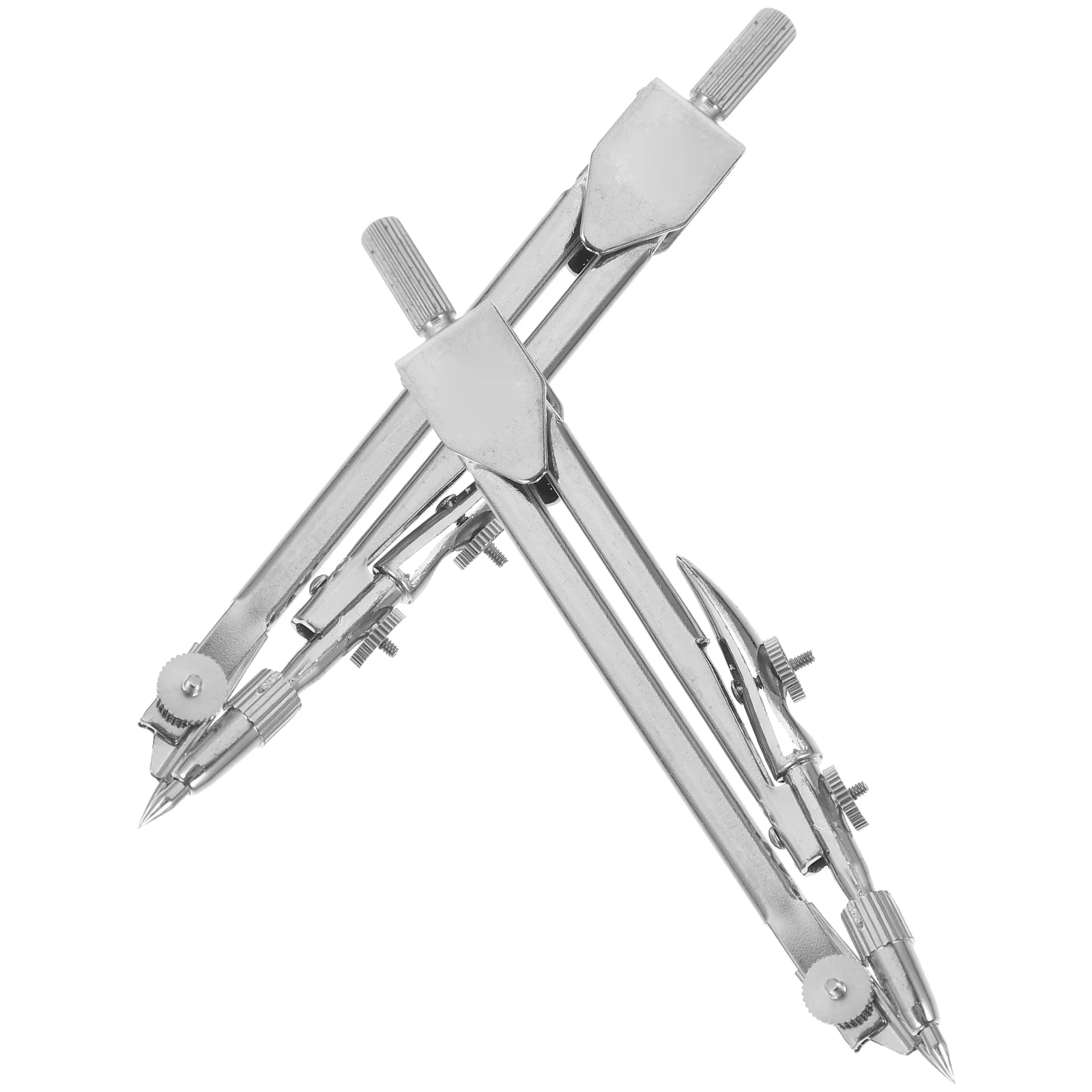 2pcs Compass Drawing Tool Precision Bow Metal Scribe Divider Wear Resistant Student Measuring Marking Craft Furniture
