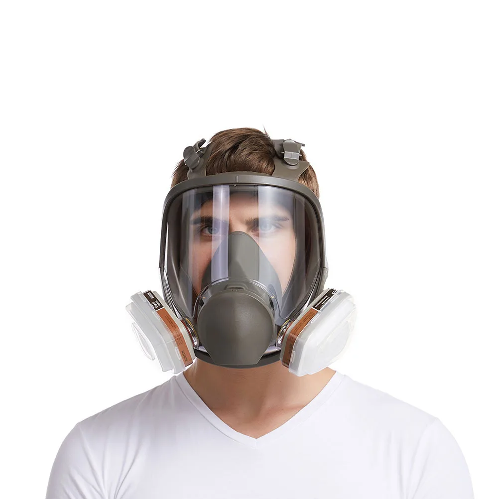 

1pc Gas Mask Face Protective Mask Paint For Paint Protection Breathable Anti-Toxic Safety Gear