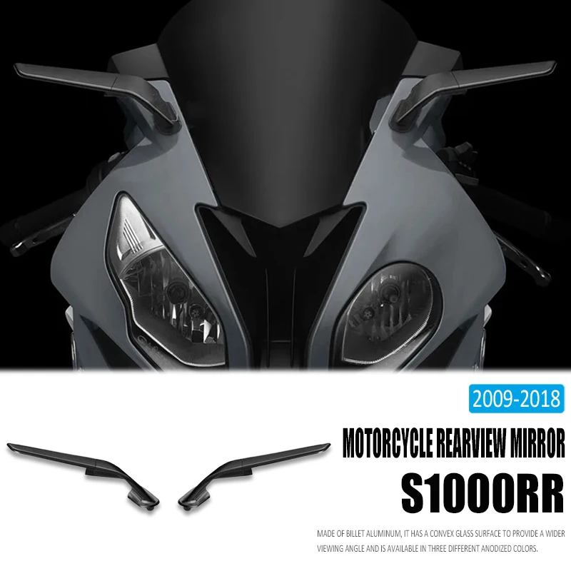 Motorcycle Wing Mirrors For Bmw s1000rr S1000 RR Adjustable Rotating Rearview Mirror S1000RR Cnc Rearview Mirror 2009-2018 2017