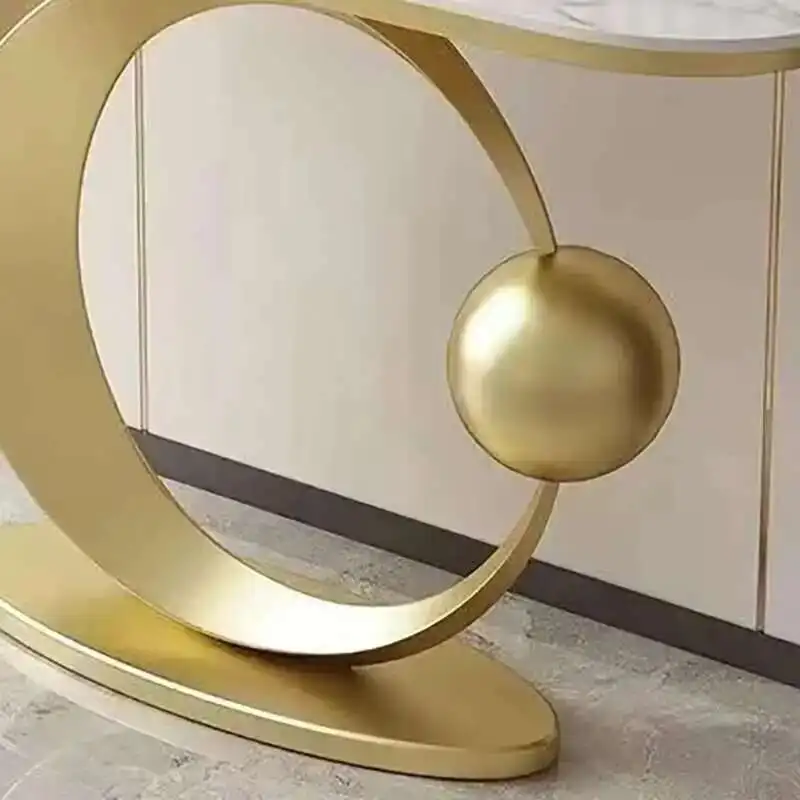 

Гламурный красивый угловой стол, модный, элегантный, деликатесный, роскошный стол для прихожей, современный простой стол для прихожей Tavolo Salotto, мебель