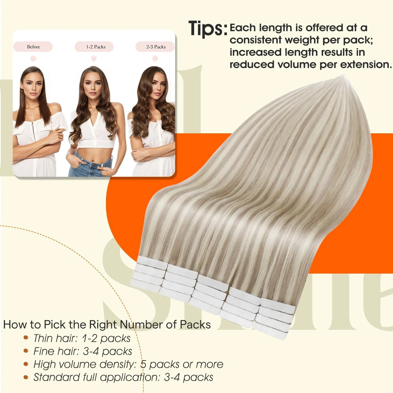 Full Shine Tape on Hair Extensions Skin Weft 100% Real Straight Human Hair Doubled Sided Tape