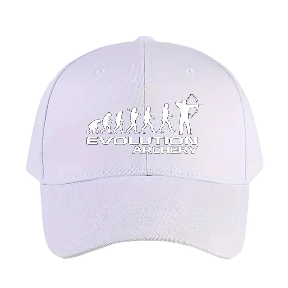 Evolution Of Archery funny Cap Summer Woman Man Baseball Cap Adjustable with Curved Brim Duckbill Cap Protection Sun Hats