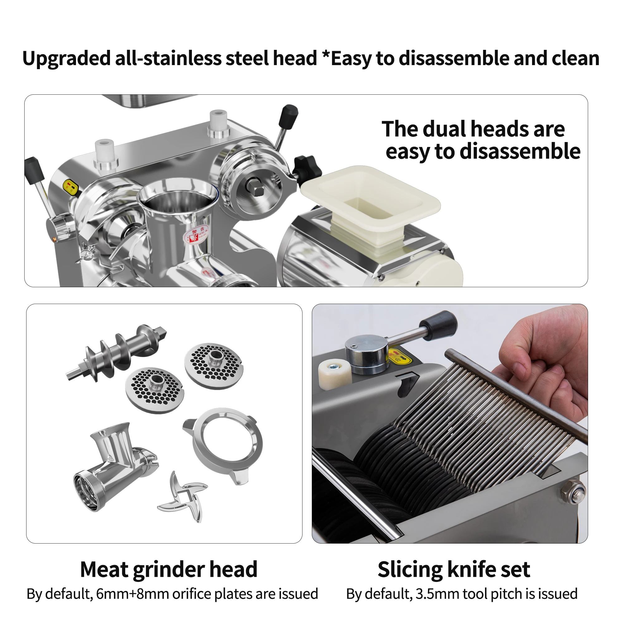 Type 22 Electric Meat Grinder Meat Grinder With Dual Purpose Cut Meat Automatic Sausage Stuffer Machine