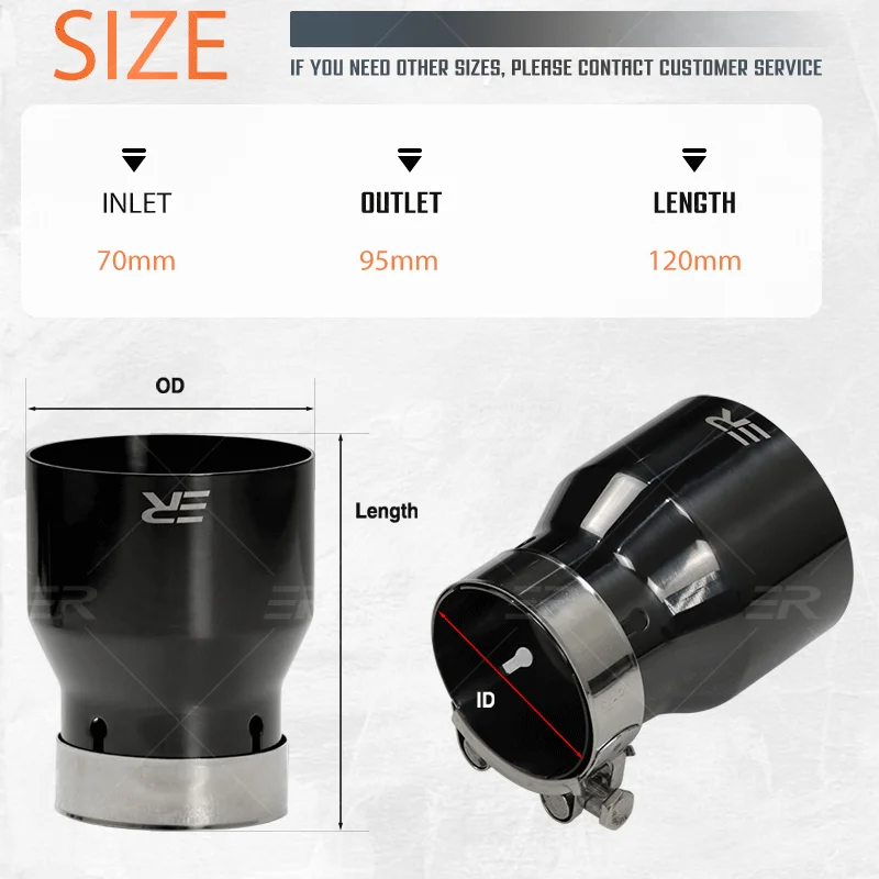 4 Pieces Black Stainless Steel Exhaust tips Car Accessories Muffler For Modified Auto Parts For BMW F87 M2 F80 M3 F82 F83 M4