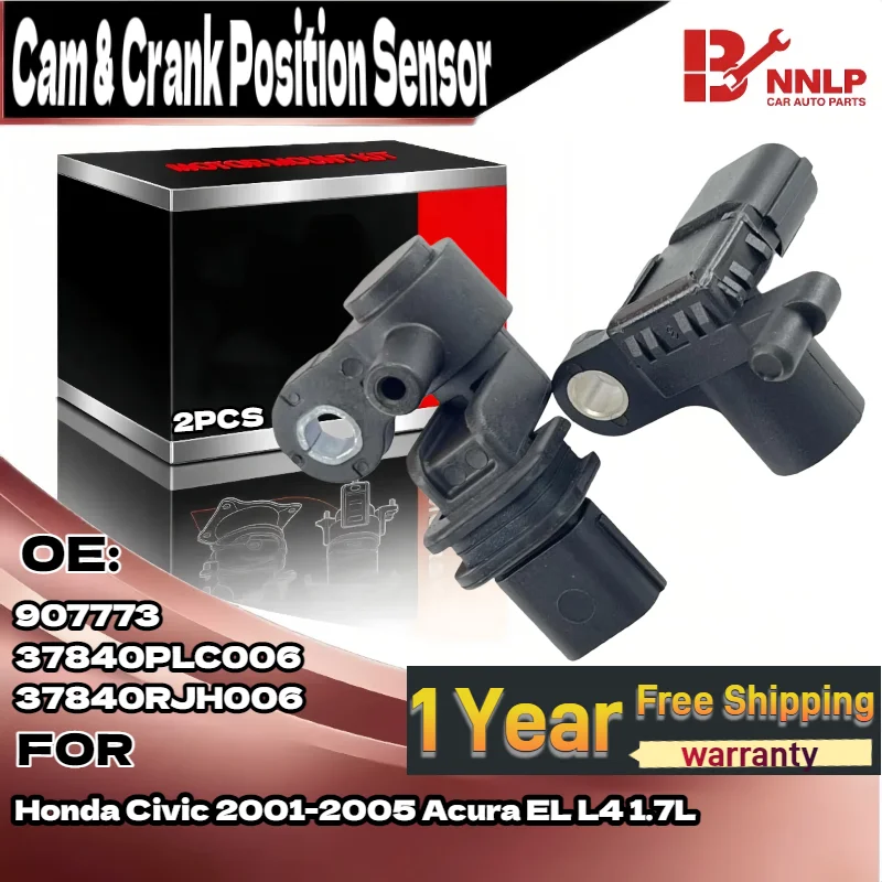 

Датчик положения распределительного вала и коленчатого вала для Honda Civic 2001-2005 Acura EL L4 1.7L 907773, 37840PLC006, 37840RJH006