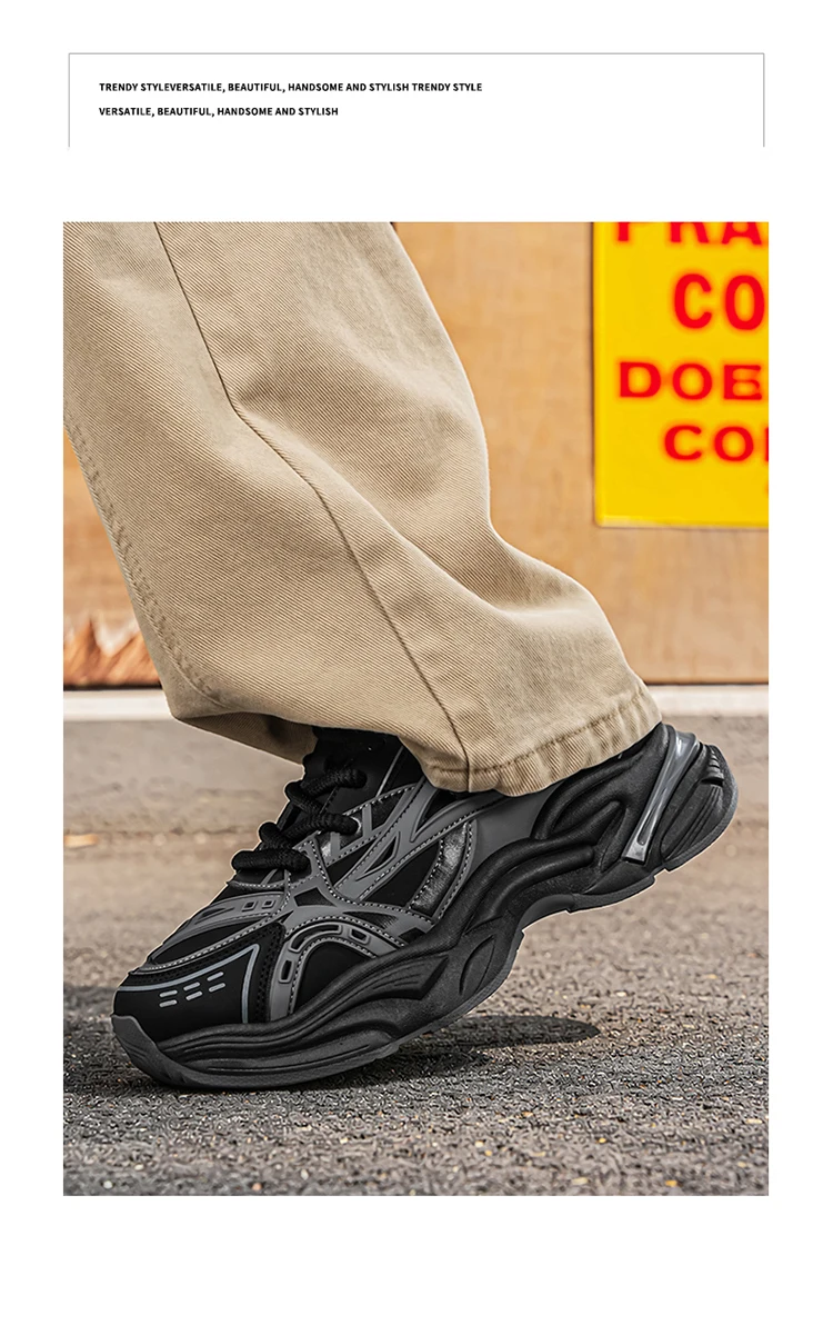 Herbst Neue Herren Freizeitschuhe Atmungsaktiv Komfortabel Erhöht Langlebig für den täglichen Arbeitsweg Streetstyle – Detail 20