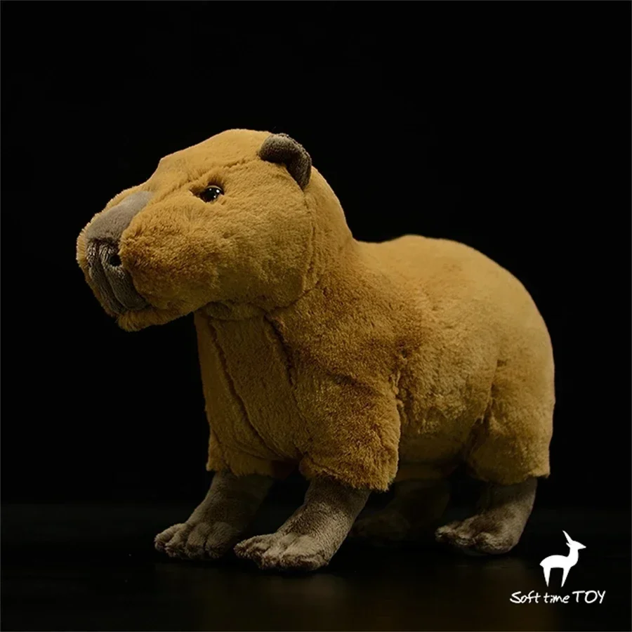 Capybara Plush Toy Realistic Water Hog Plushie Lifelike Capybara Stuffed Animal Capybara Simulation Doll Gift