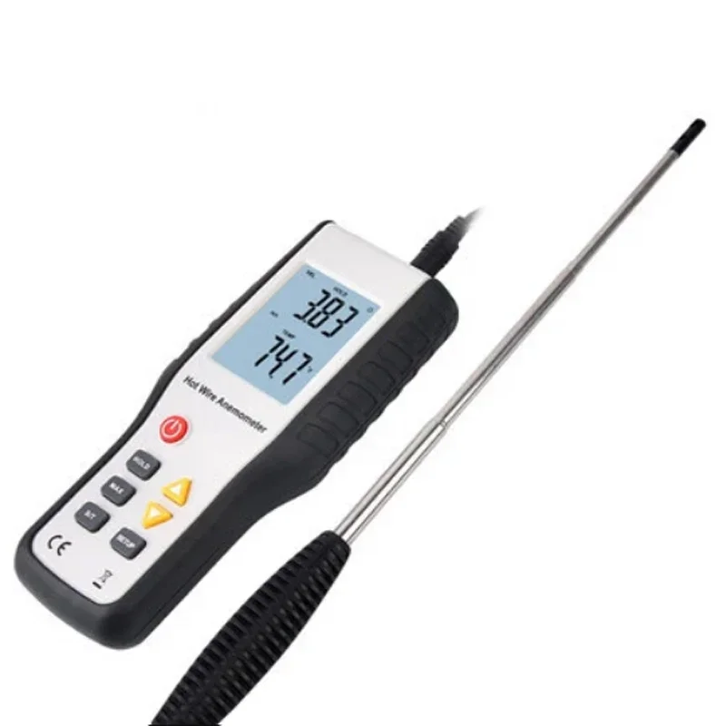 High Sensitivity Digital Portable Wind Speed Meter Heat-Sensitive Thermal Anemometer Anemometro Measuring Instrument HT9829