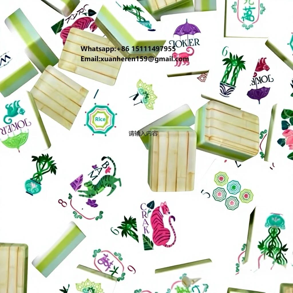 American Mini Travel Portable Mahjong European American Style Stock Foreign Mahjong Tiles Wholesale Manufacturer