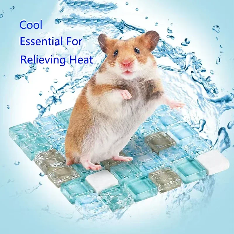 Cool Cooling Pad para Pet Pequeno, esteira legal, Resina Cooler, Camas para Chinchilla, cobaia, Hamster Acessórios, alta qualidade, verão