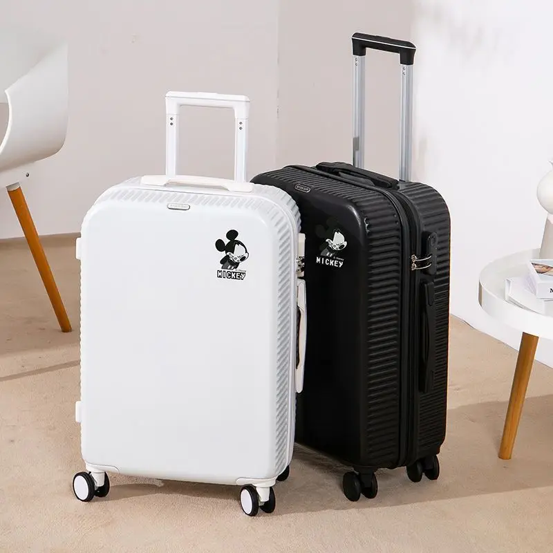 Disney Travel Suitcase on Wheels Zipper Password Trolley Luggage Set Travel Bag Girl Cartoon Student Lightweight Luggage