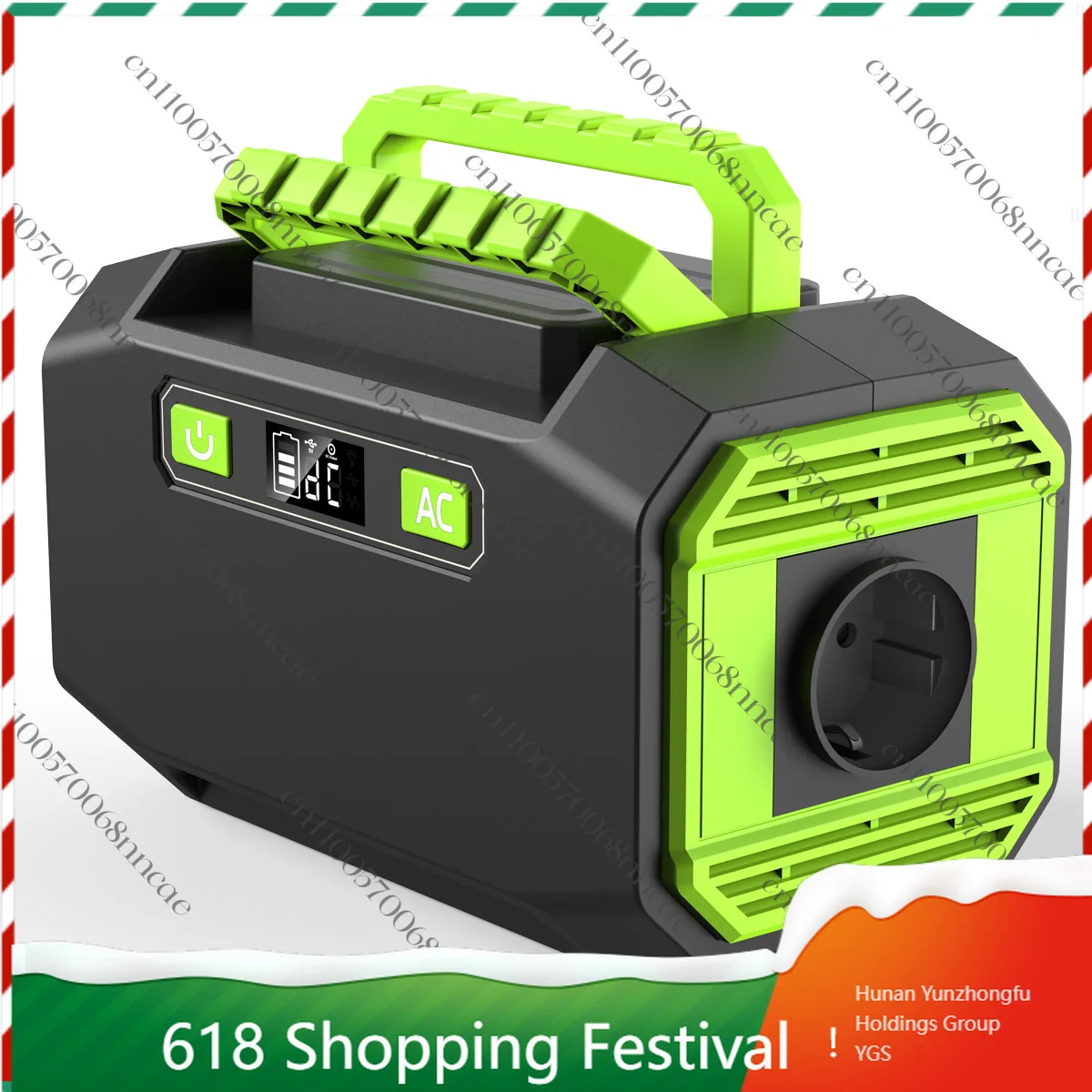 200W Portable Power Station, 220V/110V Global Socket Solar Generator for Outdoor Emergency & Home Backup