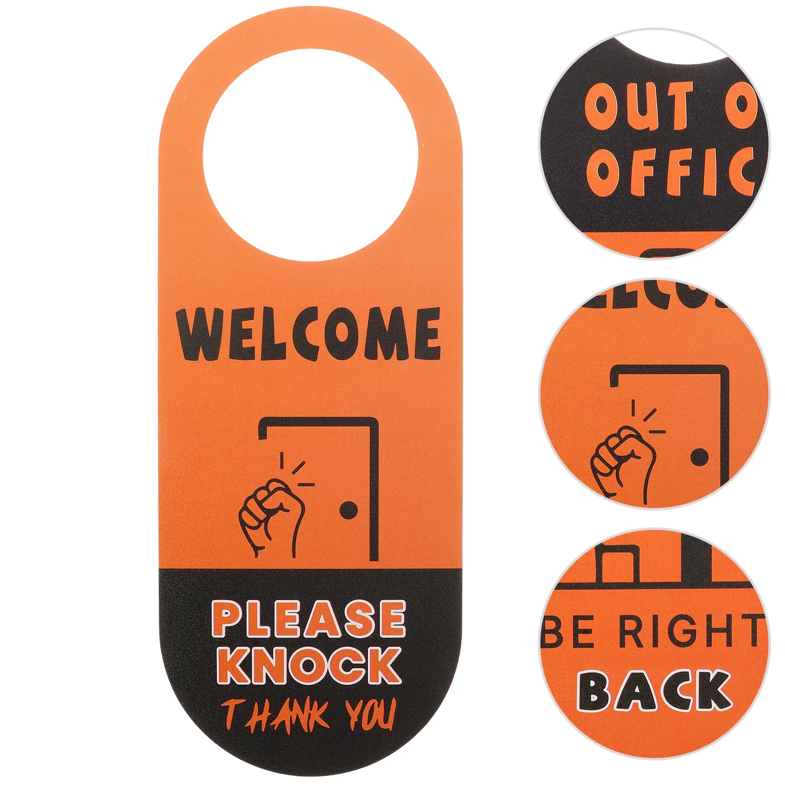 مقبض شماعات علامة مزدوجة الجوانب مكتب فندق معلقة العلامة استخدام علامات الباب لباب المكتب معلقة مجلس عرض إشعار #6