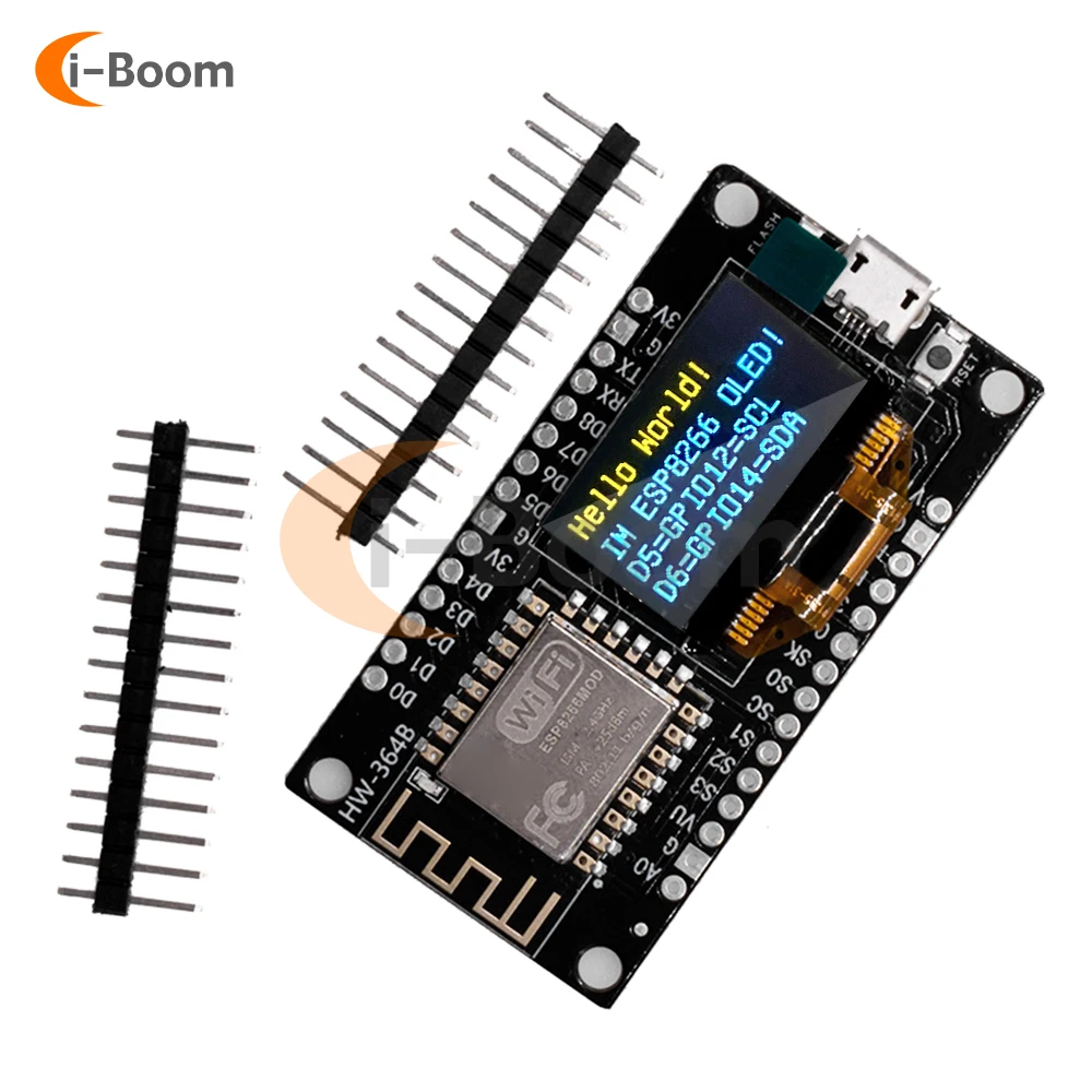 Nodemcu ESP8266 Development Board Serial WIFI Module CH340G Chip USB/Type-C Interface With 0.96-inch OLED Screen