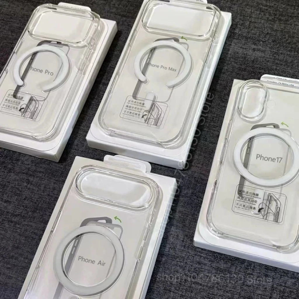 Original Transparent Phone Case For iPhone 17 Air 16 15 14 13 12 Pro Max Cases For Magsafe Animation Wireless Charging Cover - náhled 2