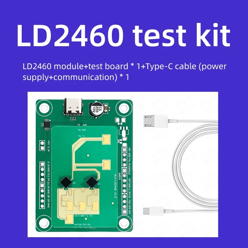 Hi-Link Новый 24G HLK-LD2460 Высокочувствительный радарный модуль слежения за прицеплением человека, умный дом/транспорт/отель