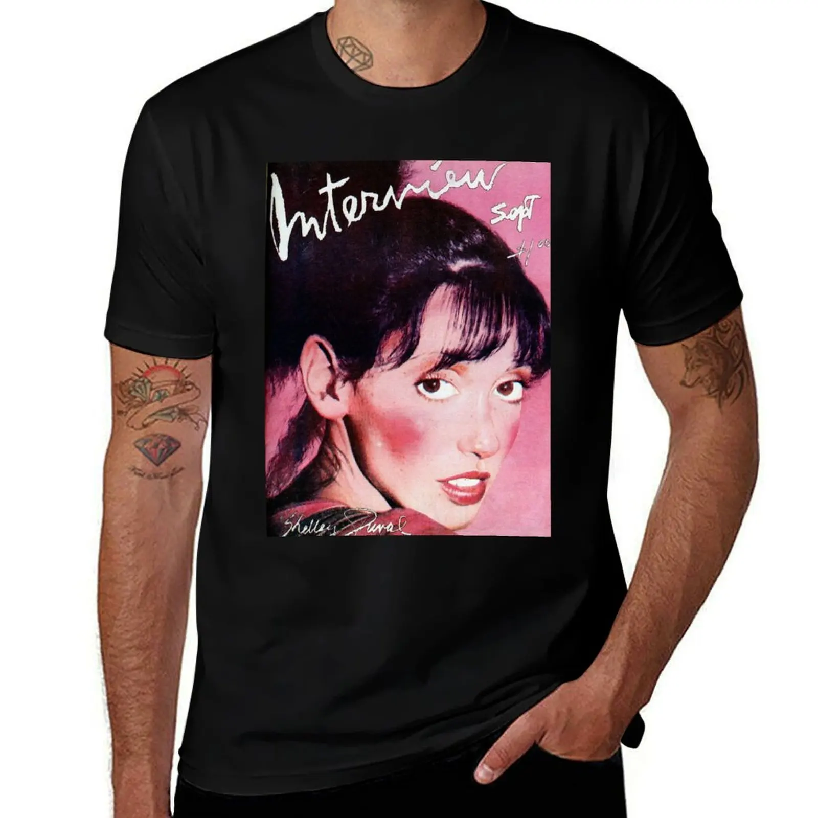 

Shelley Duvall for Interview Magazine Vintage T-Shirt t shirt for man 100 percent cotton t shirts for man graphic tees T-Shirt