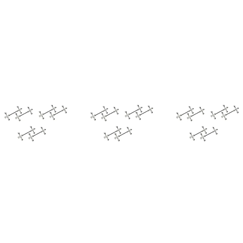 

A36T-18 Pcs Zinc Alloy Chopsticks Rest Spoons Stand Forks Knives Holder Rack Stand Metal Craft Table Decoration