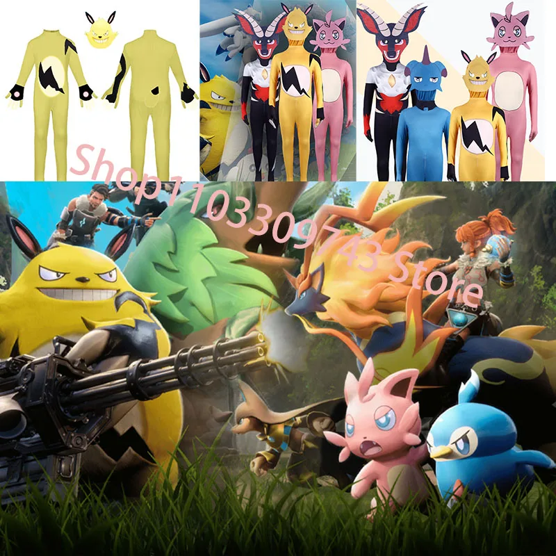 New game character Cattiva cosplay clothing,  palu electric bear cosplay clothing, cute and fun fantasy beasts