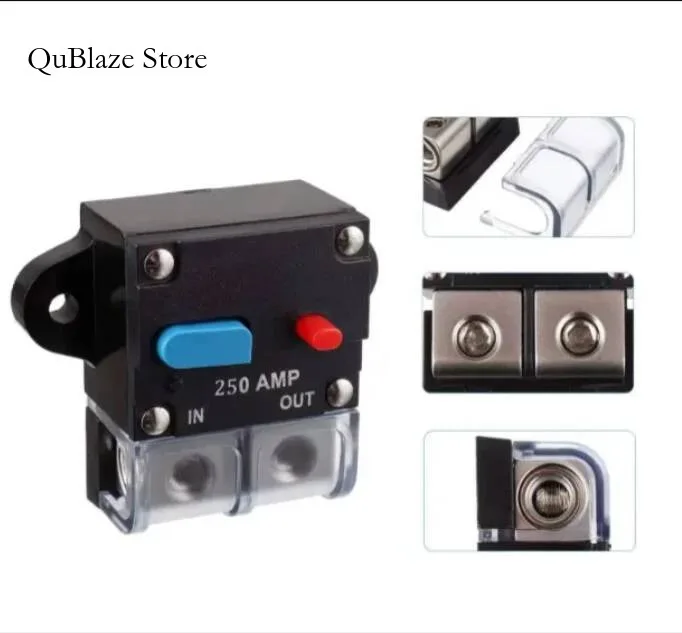 

12V- 48V DC 50A To 300A With Manual For Car Audio System Waterproof Marine Circuit Breaker Reset Fuse