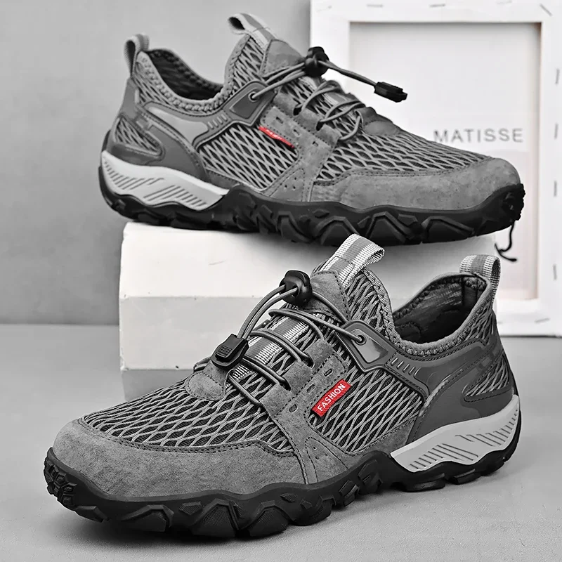 Summer Casual Shoes Men Breathable Sport Shoes Male Soft Mesh Sneakers Black Footwear Man Large Size Running Autumn Adult