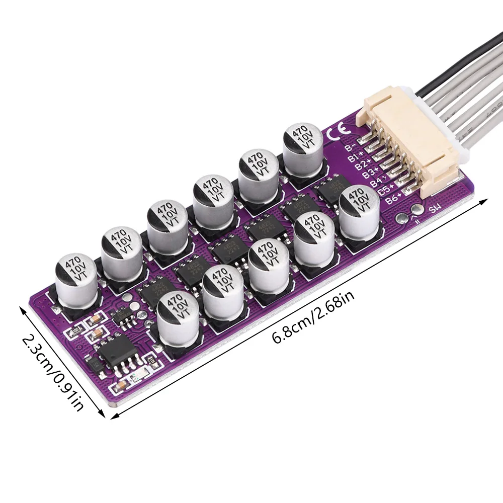 3-6S 3S 4S 5S 6S 18650 Lithium Battery Active Equalization Board Li-ion LiFePo4 Quick Balancer Storage Equalizer Balance Module