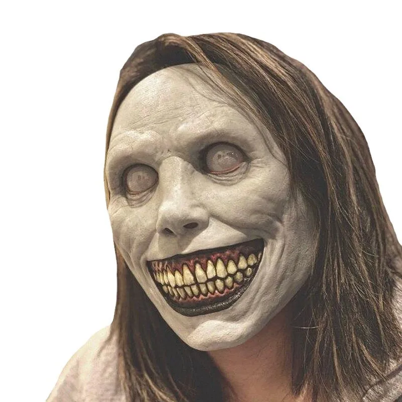 Hot Halloween Festival Party Mask, Smiling Demon Skull Face Cover, Horror Cos Accessory For Voldemort Exorcist view 4