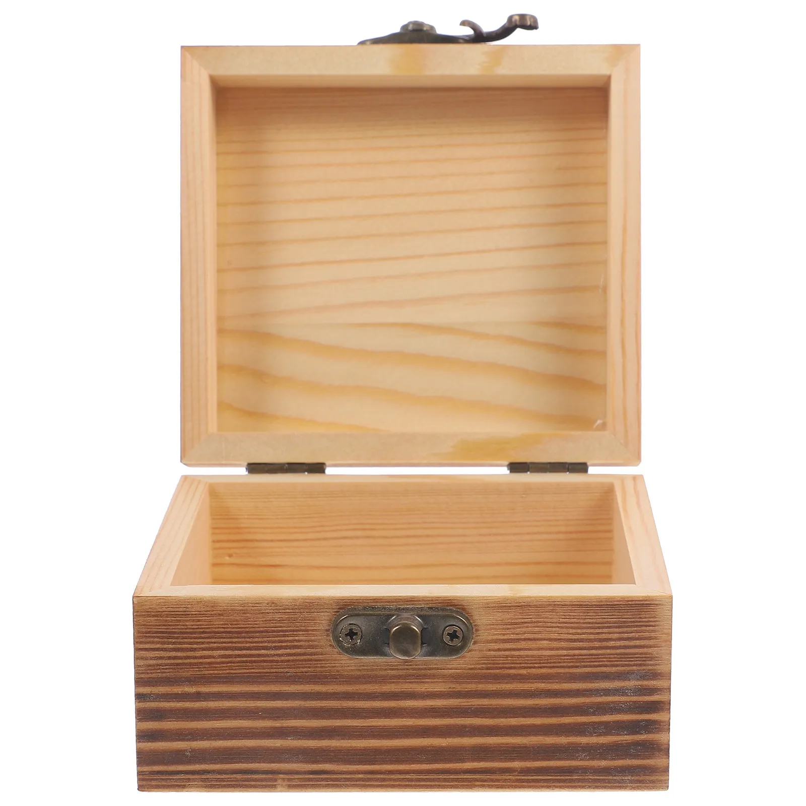 

Винтажный деревянный футляр для украшений с защелкивающейся крышкой для колец, серег, ожерелий, браслетов, часов, очков, поделок, мелочей и др.