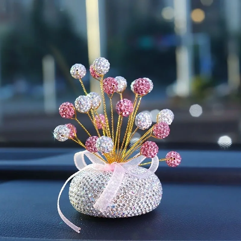 1PC Car Ornament with Diamond Car Decoration Ornament with Diamond Full Star Car Ornament Car Interior Trinkets