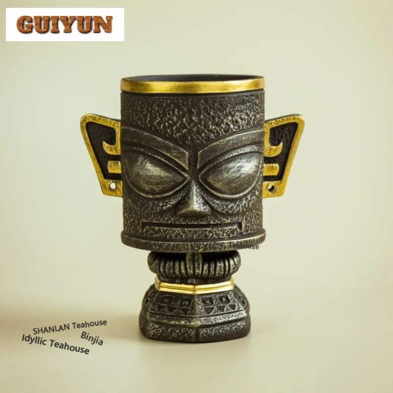 

Sanxingdui стоячая фигурка, держатель для ручек, коробка для хранения украшений, креативная чайная церемония, шесть джентльменов, культурные креативные сувениры, подарок