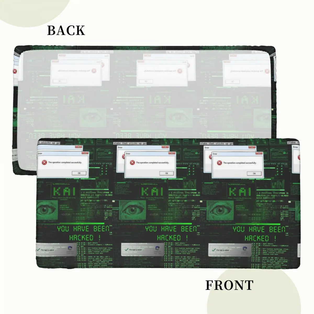 Hacker Code Binary Code Geek Science Computer Custom Rectangular Tablecloth Waterproof Table Cover for Festival Table Cloth