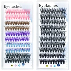 100 Cluster Professional Makeup Color Individual EyeLashes Grafting False Eyelashes eyelash extension individual eyelash bunche