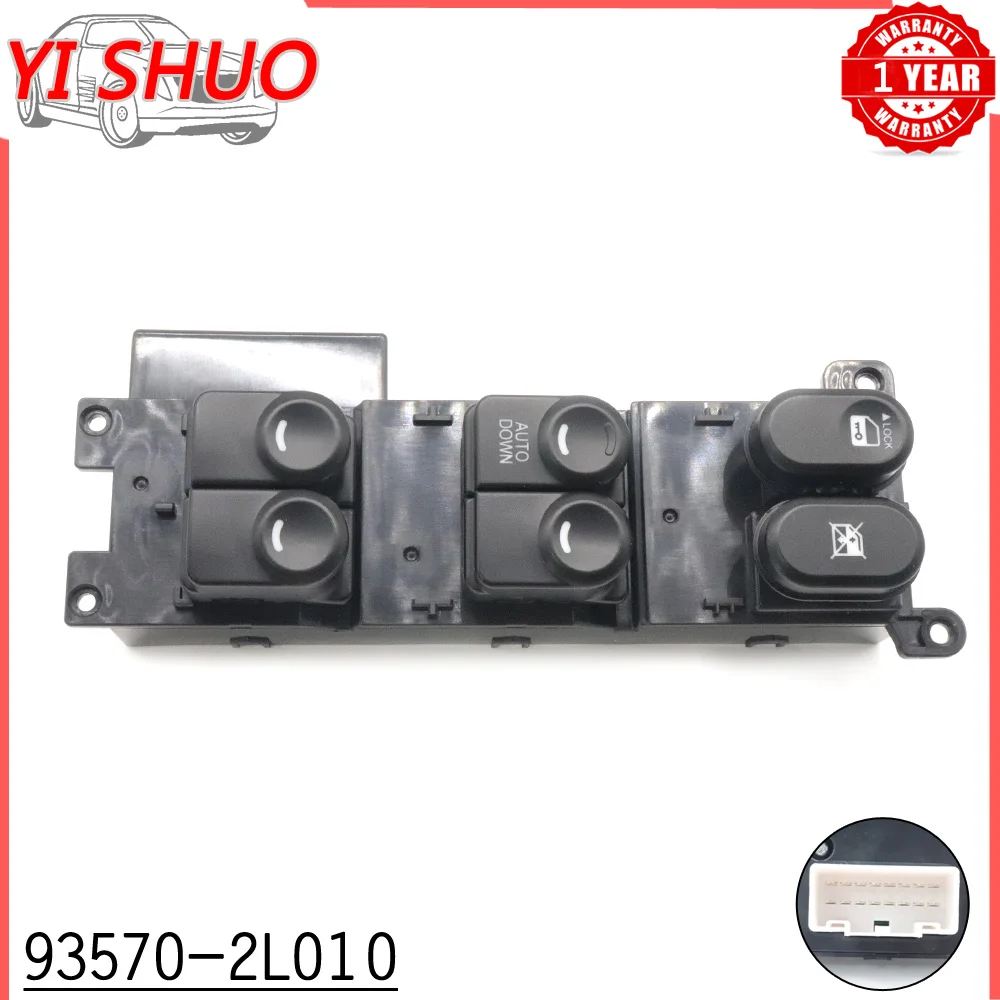 93570-2L010 935702L010 Car Auto Down Front Left Side Car Power Window Control Switch Button For 08-11 Hyundai i30 i30cw Elantra