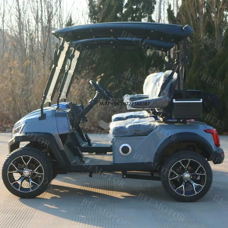 2025 Factory Customized 2 Seater Electric Golf Buggy with Aluminium Frame 5kw Motor CE ISO Certified 90km Range