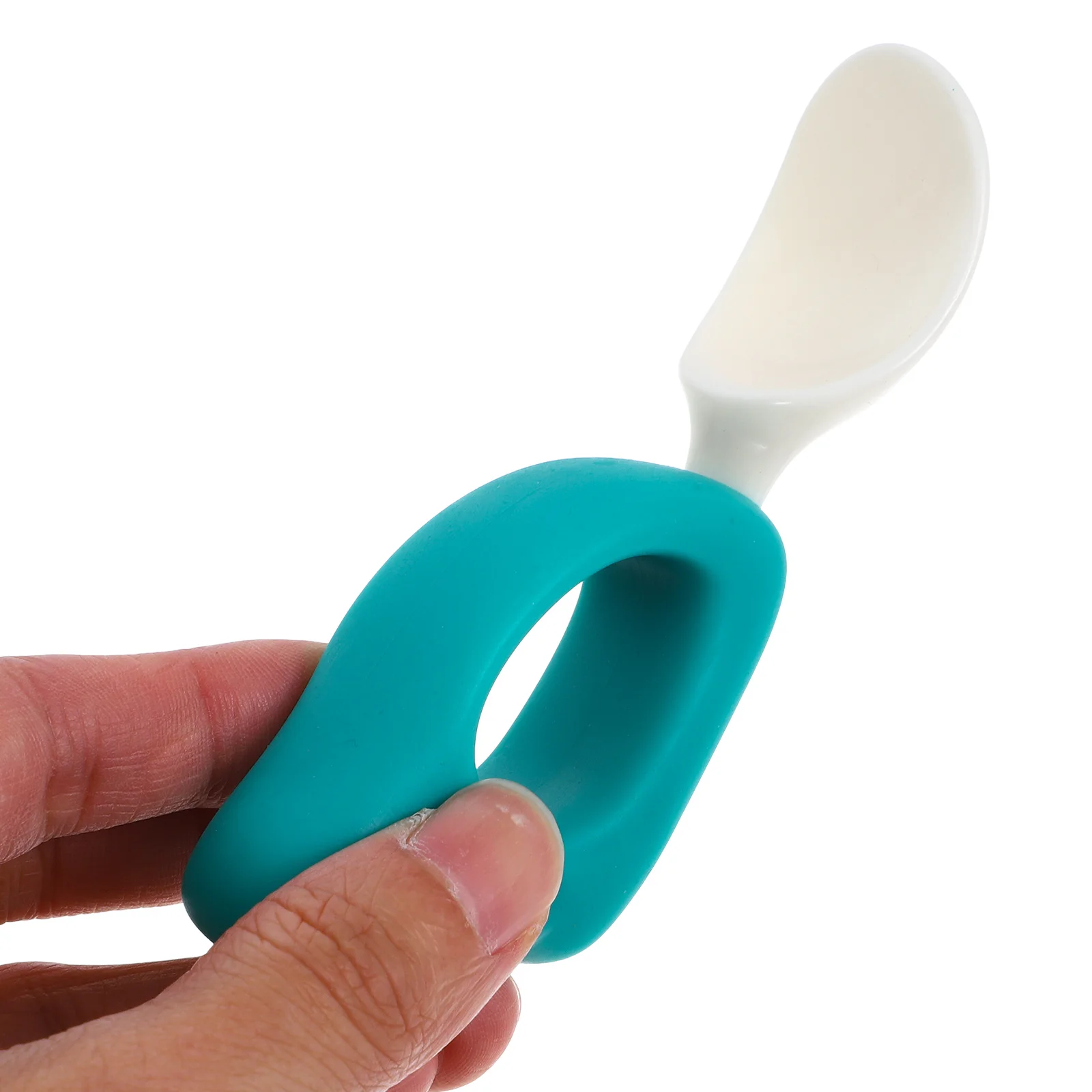 

1Set Silicone Baby Feeding Spoon Fork Lightweight Safe Infant Eating Scoops Toddler Feeding Utensils Toddler Utensils