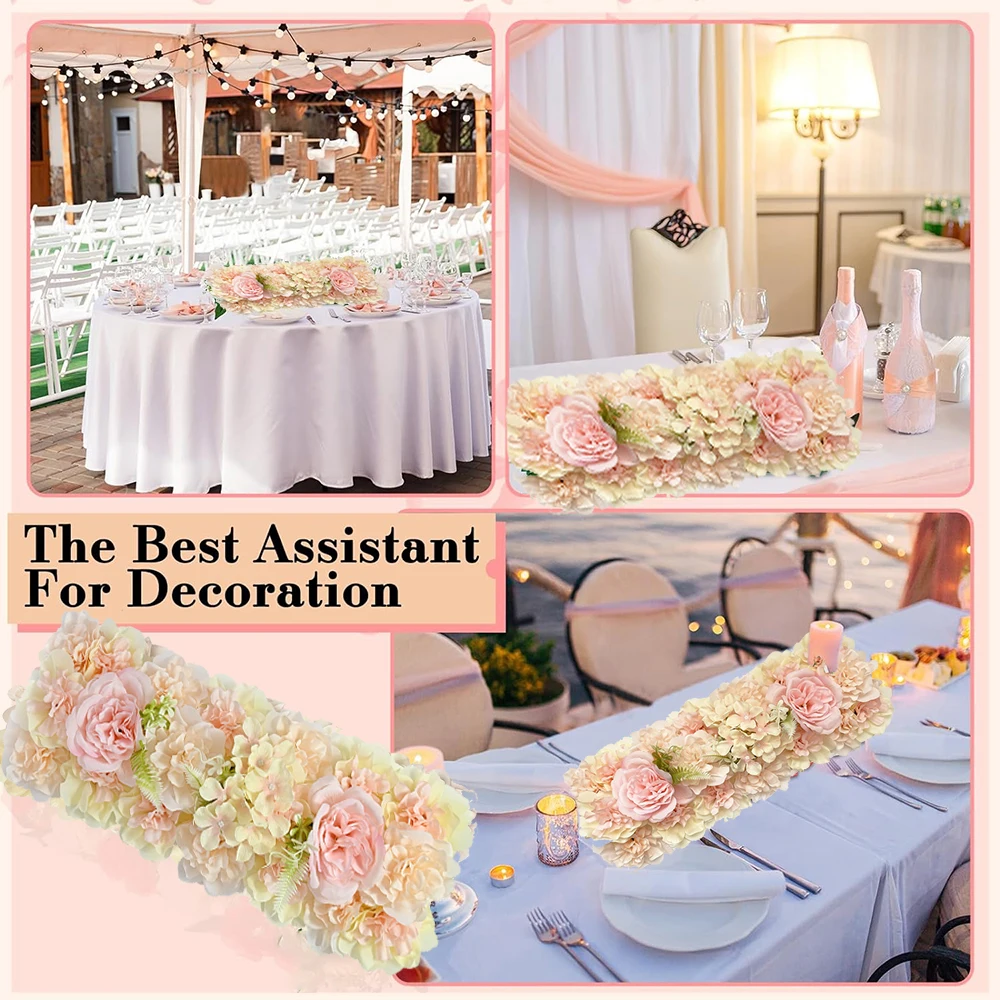 

Artificial Flower Wall Panel Valentine's Day Decoration Flower Hanging Arch Floral Decoration Party Wedding Bridal Centerpiece