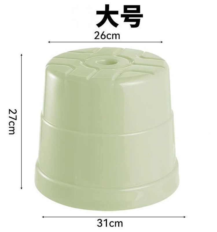 Small stool, baby and child shower plastic extra thick plastic stool, household circular, adult anti slip shoe changing