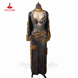 Belly Dance Performance Dress Customzied Adult Children Shaaby Baladi Folk Custom Robe for Women Belly Dancing Wear Dresses