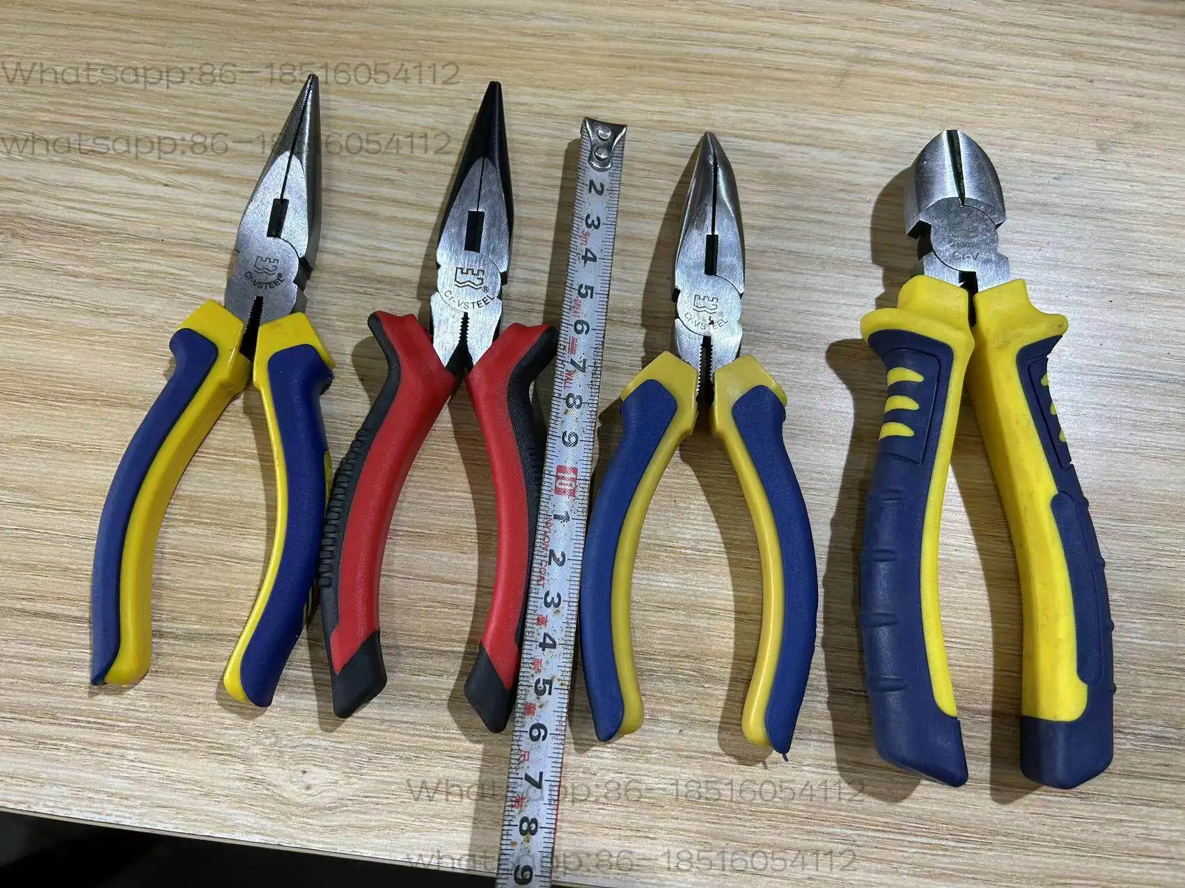 Stock 6-inch 160MM pointed nose pliers, crooked mouth pliers, partial mouth pliers, the stock is old, and there are occasional
