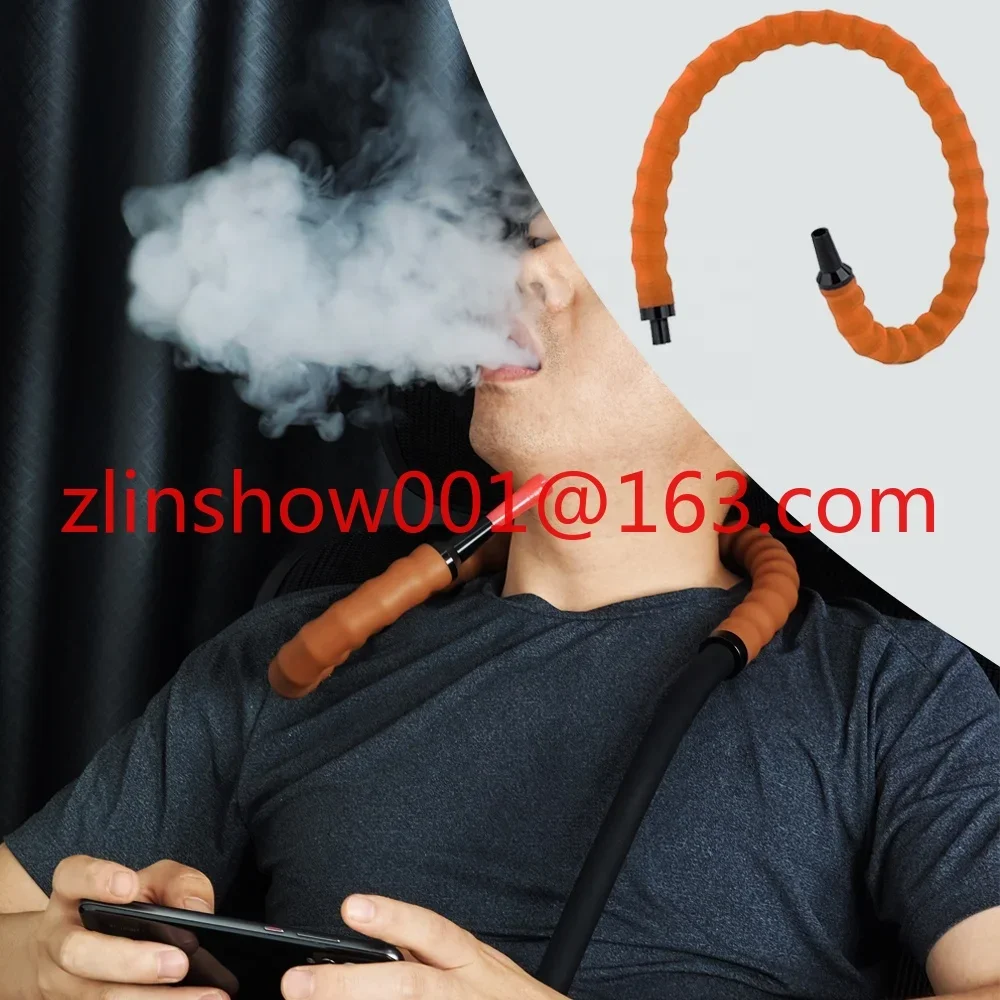 Soft Touch Flexible Lazy Curved Hookah Handle Mouth Tip Free Your Hands Play Games and Smoking Shisha Chicha Accessories