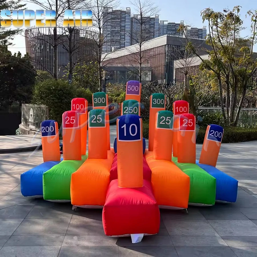 Kommerzielle Aktivitätsausstellung, aufblasbares Ringwurf-Wurfspiel, aufblasbare interaktive Hoopla-Spiele, Karnevalsspiel für Veranstaltungen