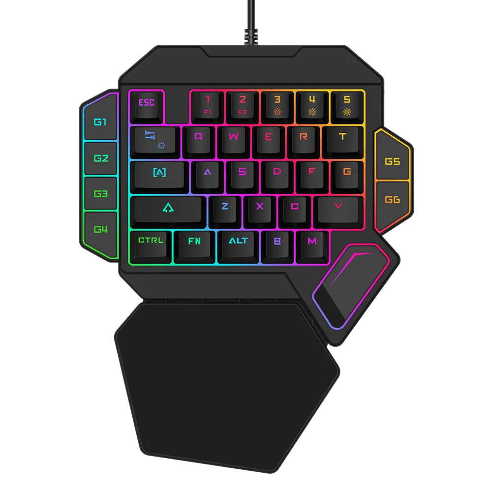 

USB wired K50 one-handed mechanical chicken-eating keyboard peripheral PUBG stimulating battlefield League of Legends LOL