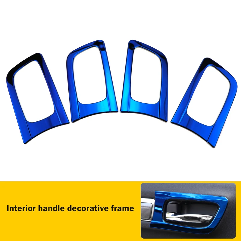 For Renault Koleos 2016-2019 Interior Handle Frame Decorative Frame Stainless Steel material Car Acessories QM5 QM6 MK1 MK2