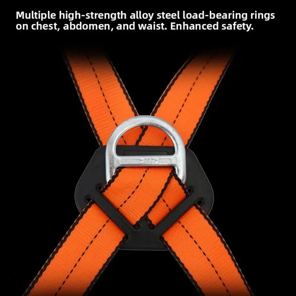 

Double-hook Safety Belt Buffer Wear-resistant Five-point Harness Survival Rope High-altitude Protective Belt Outdoor Climbing